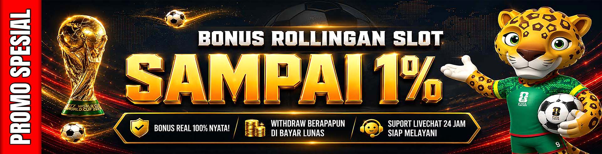 BONUS ROLLINGAN SLOT 1%